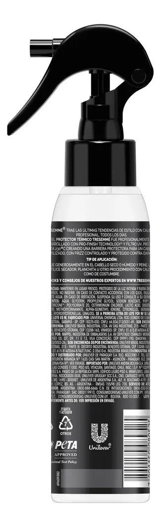 Protector Térmico Tresemmé Anti Frizz Spray 120ml - Escudo de Calor Profesional