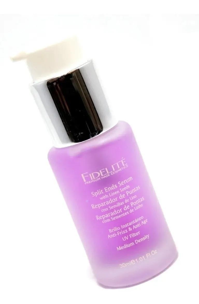 Reparador De Puntas Fidelité Semillas De Lino 30ml - Brillo Instantáneo Antifrizz