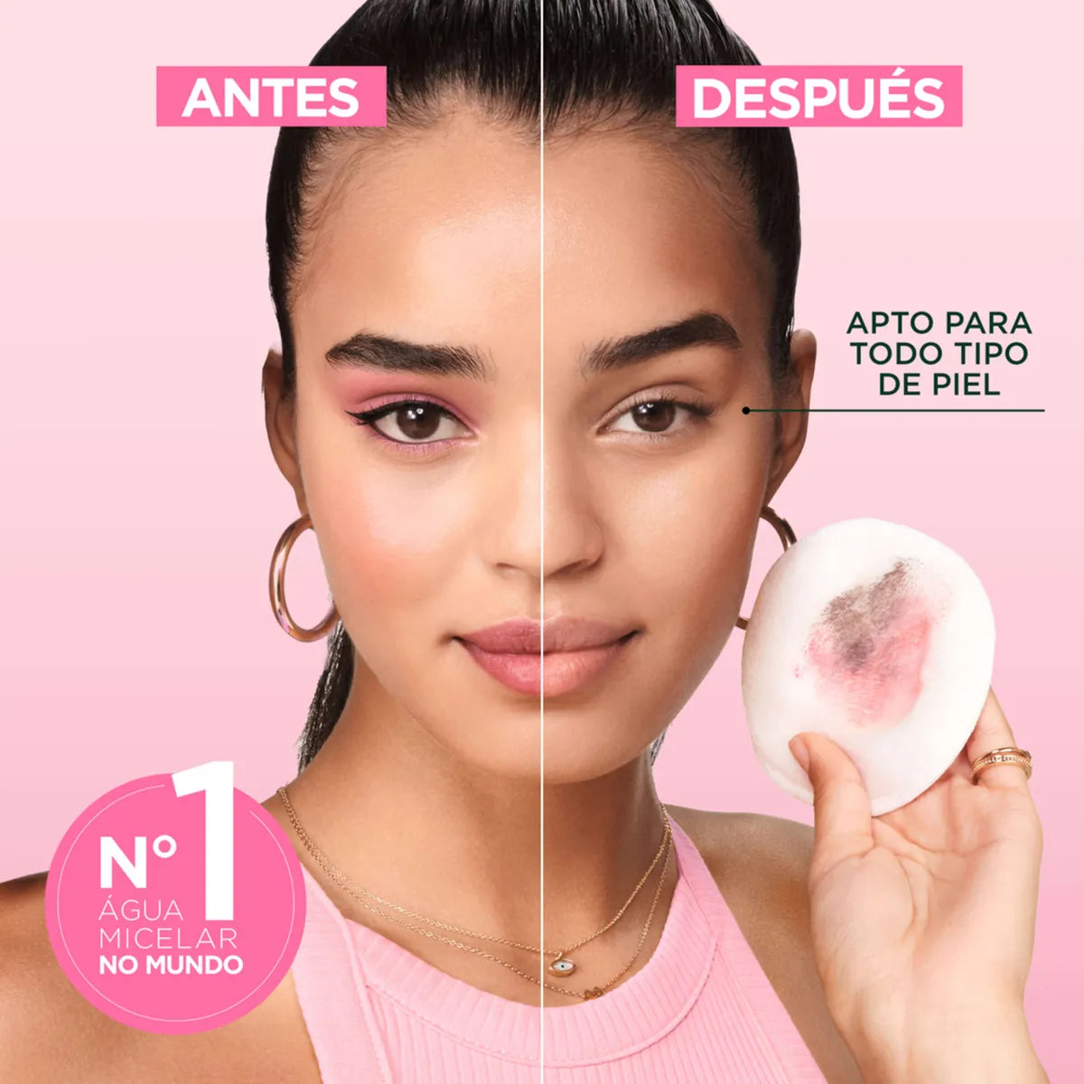 Agua Micelar Todo en 1 Garnier SkinActive - Limpia, Desmaquilla y Tonifica 400ml