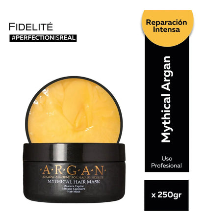 Máscara Fidelité Argán Mythical Nutrición Intensa 250g - Reparación Profesional
