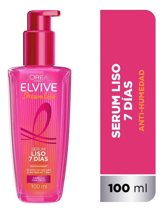 Serum L'Oréal Elvive Dream Long Liso Impecable 100ml - Anti Frizz Efecto Keratina