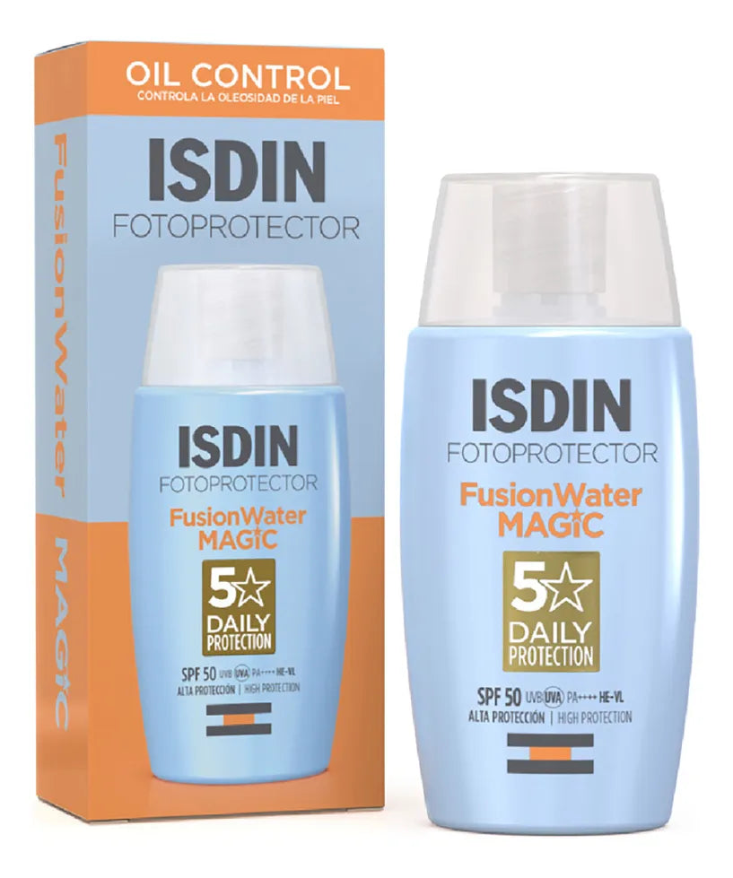 ISDIN Fotoprotector Fusion Water Magic SPF 50 - Protector Solar Facial Ultra Ligero 50ml
