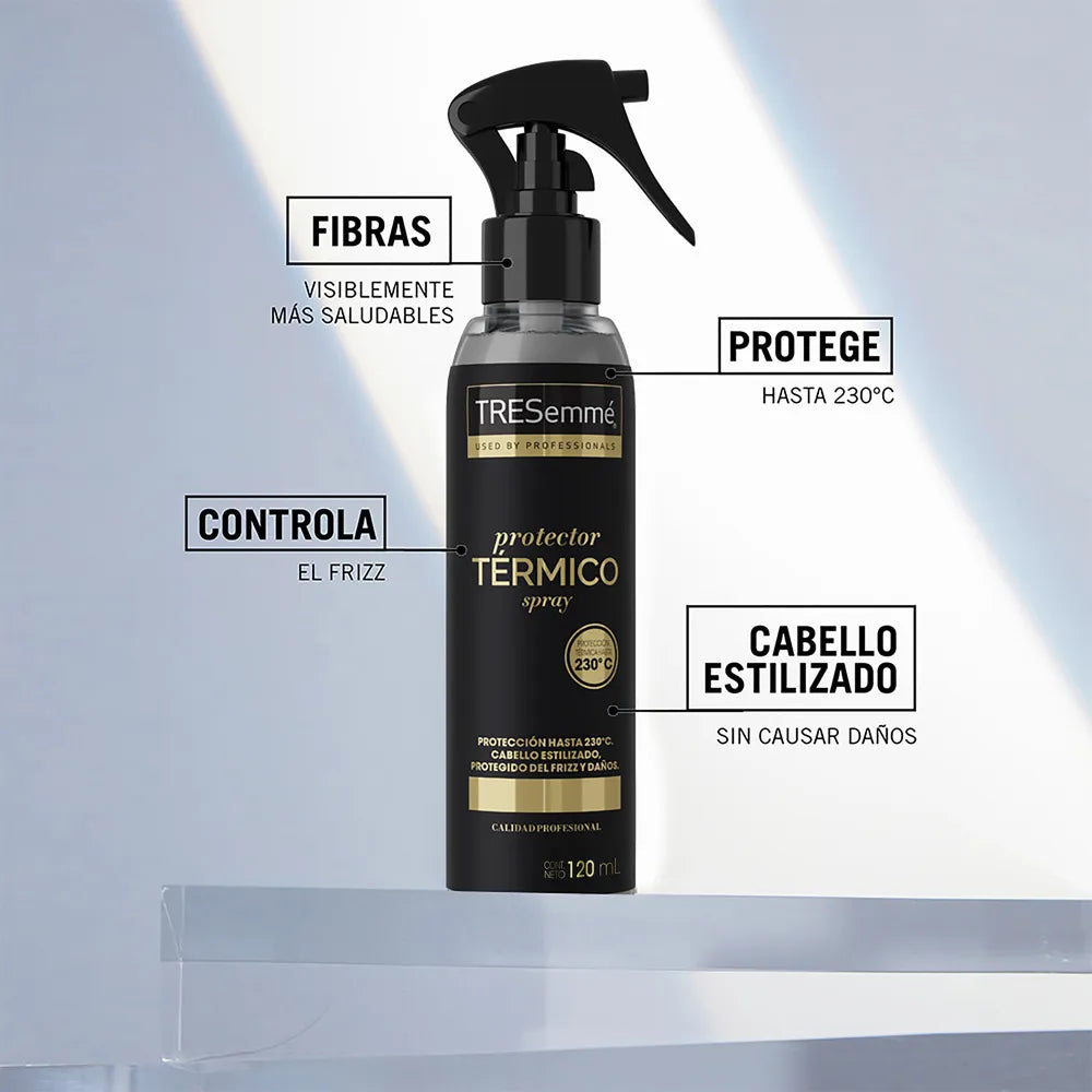 Protector Térmico Tresemmé Anti Frizz Spray 120ml - Escudo de Calor Profesional