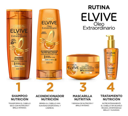 Óleo Extraordinario L'Oréal Elvive - Tratamiento de Nutrición 100ml