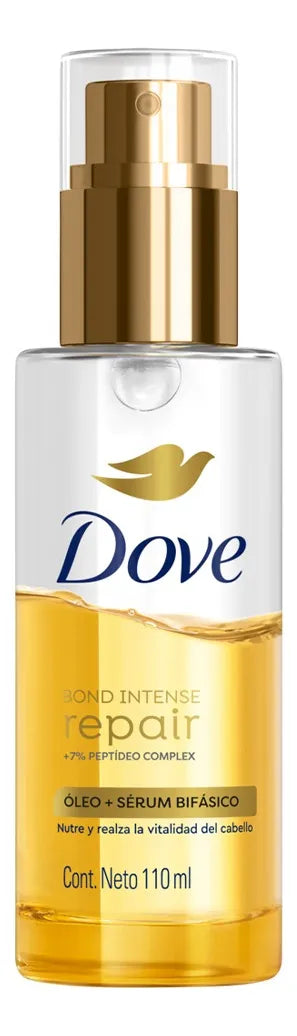 Óleo + Sérum Bifásico Dove Bond Intense Repair 110ml - Reparación Profunda y Brillo