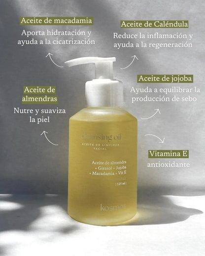 Kosmos Cleansing Oil - Aceite de Limpieza Facial Desmaquillante 125ml