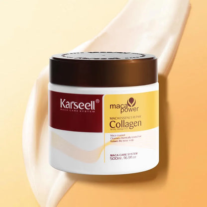 Mascarilla Capilar Karseell Maca Power Collagen 500ml - Tratamiento Reparador Profundo