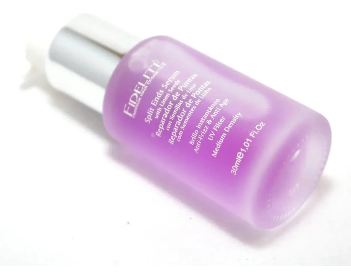 Reparador De Puntas Fidelité Semillas De Lino 30ml - Brillo Instantáneo Antifrizz