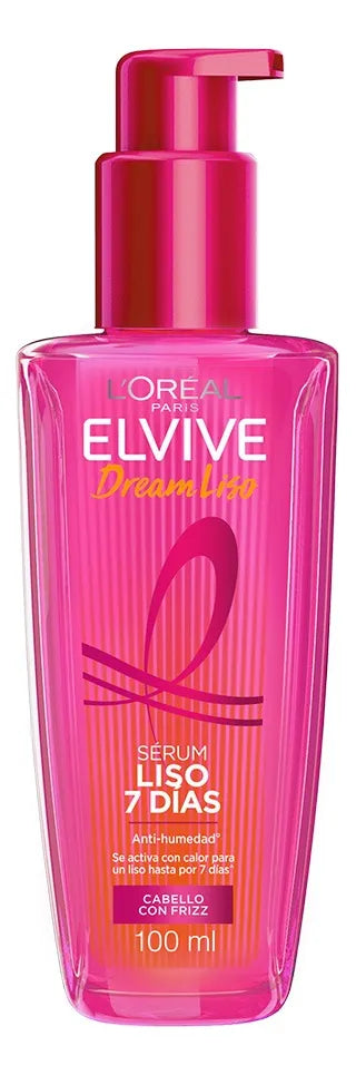 Serum L'Oréal Elvive Dream Long Liso Impecable 100ml - Anti Frizz Efecto Keratina