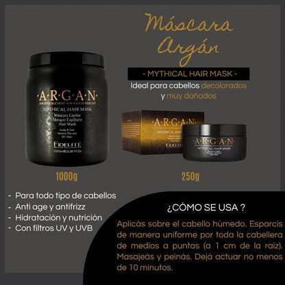 Máscara Fidelité Argán Mythical Nutrición Intensa 250g - Reparación Profesional