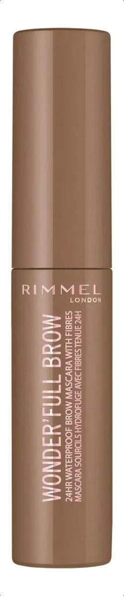 Mascara de Cejas Rimmel London Wonder'full Brow - Tono 001 Marrón Clarito