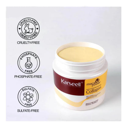 Mascarilla Capilar Karseell Maca Power Collagen 500ml - Tratamiento Reparador Profundo