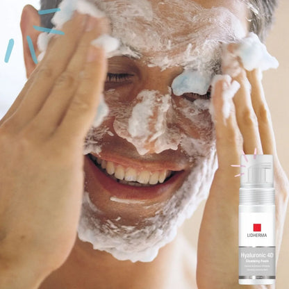 Lidherma Hyaluronic 4D Cleansing Foam - Espuma de Limpieza Facial Hidratante 145ml
